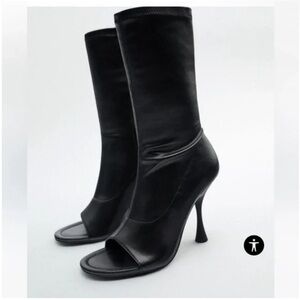Zara black booties
